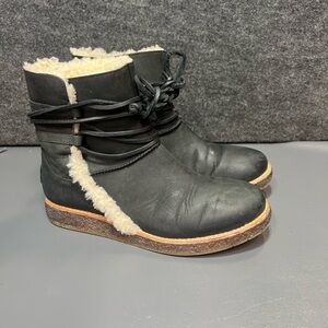 UGG Luisa Water-Resistant Leather Boots Women’s Size 6.5